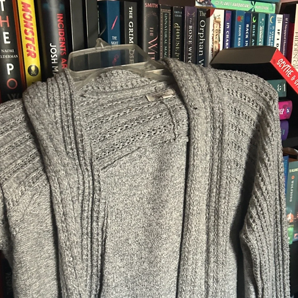 Sonoma Women's Gray Cardigan Sweater - Picture 2 of 6